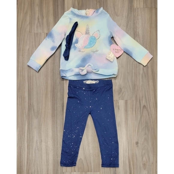 NWT Cozy Children's Btween Outfit with Tie-Dye Hoodie size 2T - Picture 3 of 6